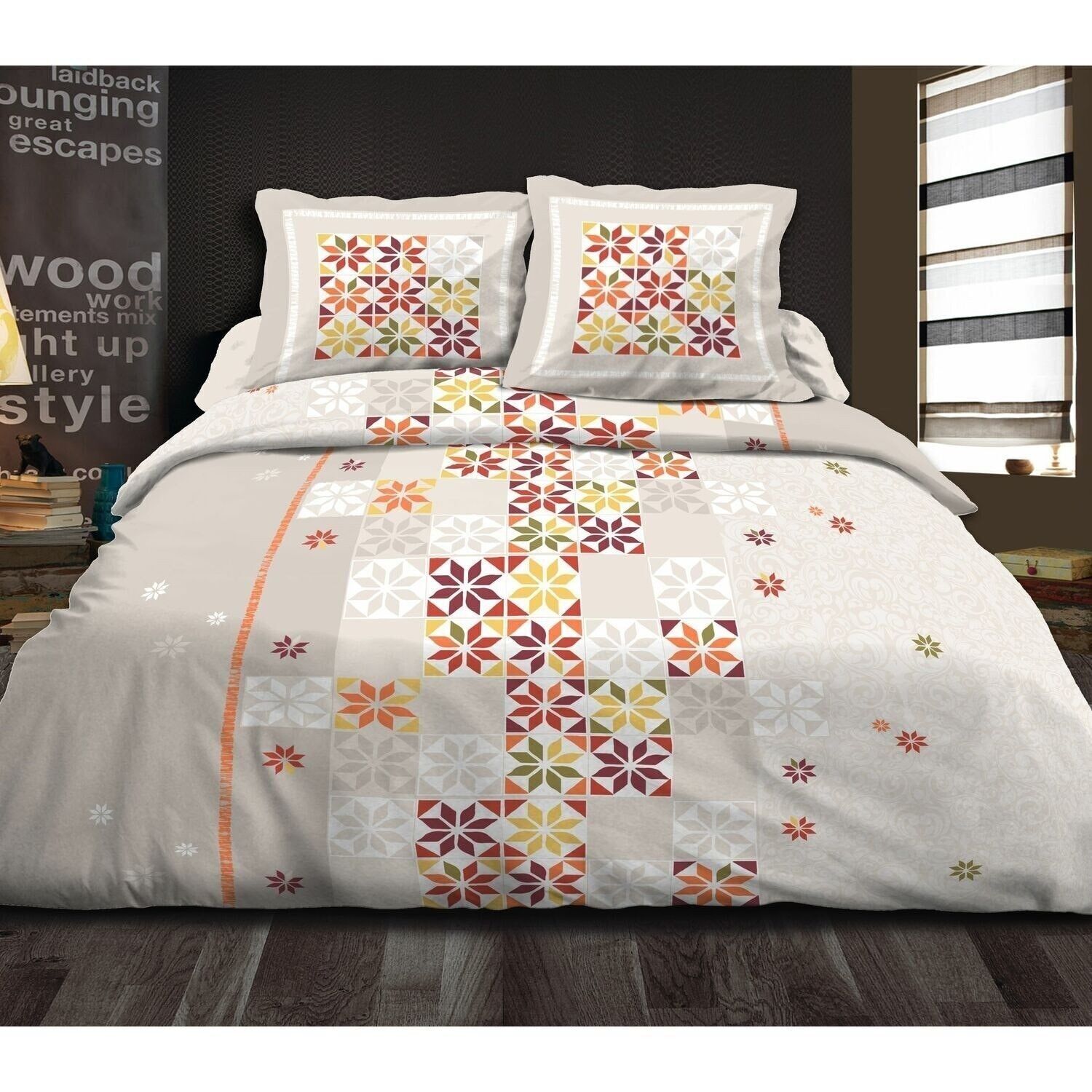 SET PIUMINO 3PZ 240X220CM 100% COTONE PENELOPE