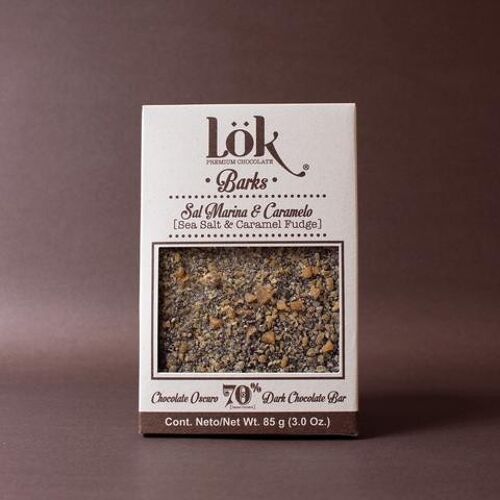 Bark chocolat 70% cacao caramel & sel de mer