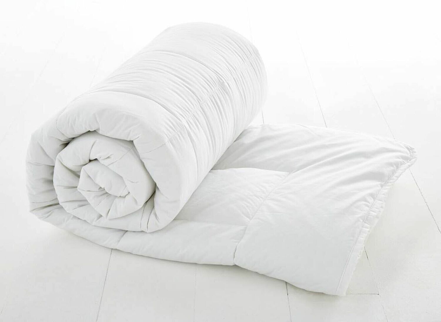 WHITE DUVET 220X240CM PERCALE 91 THREADS/CM2 - 500GR FAB FR