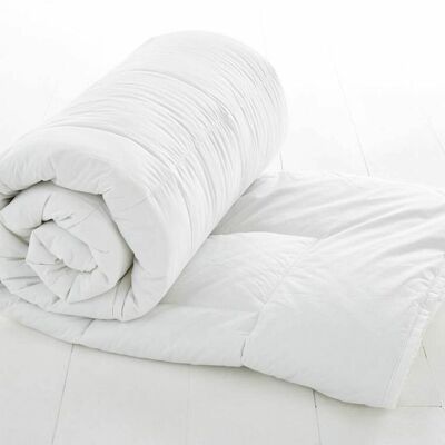 COUETTE BLANCHE 220X240CM PERCALE 91 FILS/CM2 - 500GR FAB FR