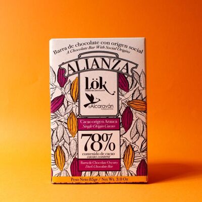 Alianza chocolate bar 78% cocoa