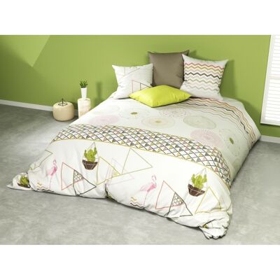 3PCS DUVET SET 260X240CM 100% COTTON CACTUS