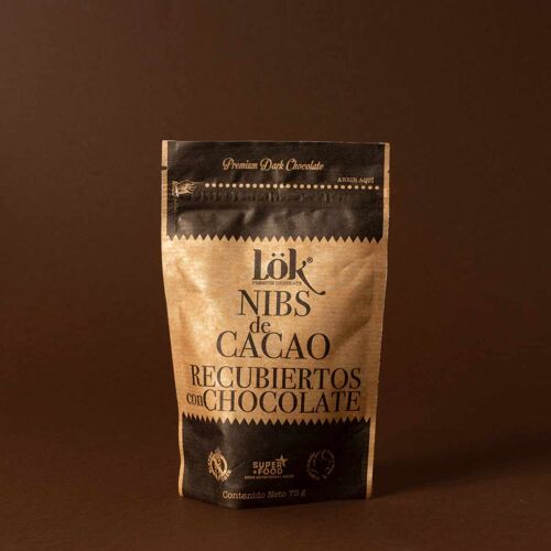 Nibs de cacao au chocolat 53% cacao