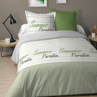 PARURE DE COUETTE 3PCS 260X240CM COTON 57FILS/CM2-PARADISE