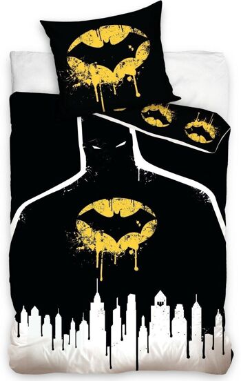 PARURE DE COUETTE 2PCS 140x200CM 100% COTON 57 FILS- BATMAN