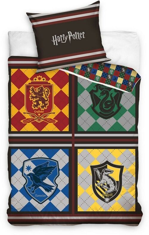 PARURE DE COUETTE 2PCS 140x200CM 100% COTON 57 FILS- HARRY POTTER 2