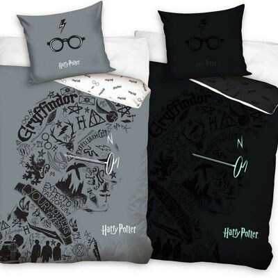 SET PIUMINO 2PZ 140x200CM 100% COTONE 57 FILI-HARRY POTTER 3