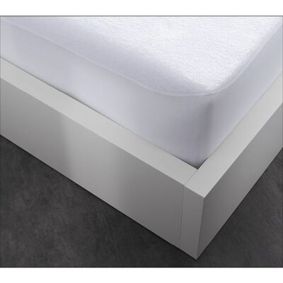 PROTEGE MATELAS 90X190CM 100% COTON ABSORBANT