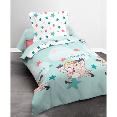 DUVET SET 2PCS 140X200CM 100% COTTON TODAY MONSTER DREAM