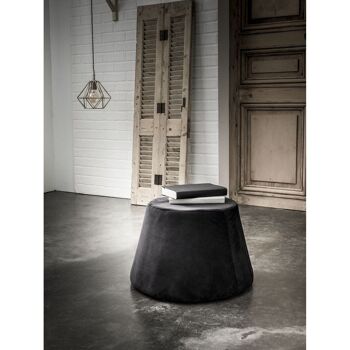 POUF CONIQUE NOIR 100% POLYESTER