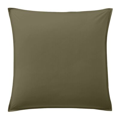 KISSENBEZUG 65X65CM 100% GEWASCHENES LEINEN OLIVE