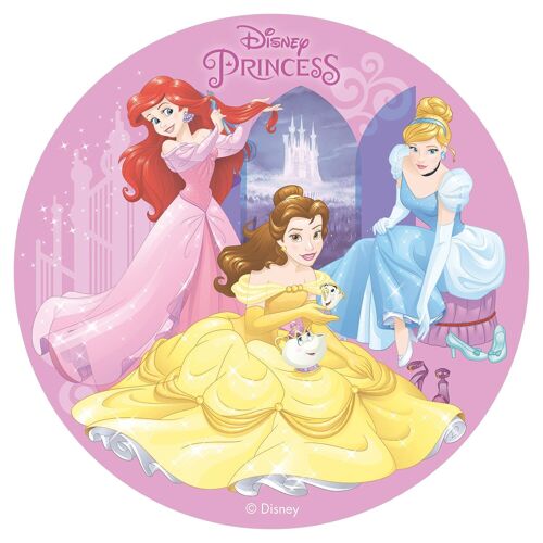 DISCOS OBLEA PARA TARTA PRINCESAS DISNEY  Ø 20CM