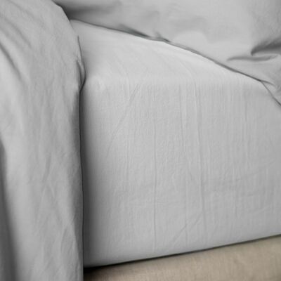 DRAP HOUSSE 140X190+30 PERCALE BLANC