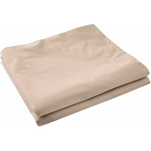 DRAP PLAT 240X300CM 100% PERCALE DE COTON LAVÉ 80FILS/CM2 ROSE