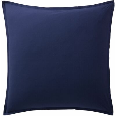PILLOWCASE 65X65CM 100% WASHED COTTON PERCALE 80 THREADS/CM2 NAVY BLUE