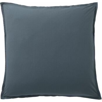 TAIE D'OREILLER 65X65CM 100% PERCALE DE COTON LAVÉ 80FILS/CM2 EMERAUDE