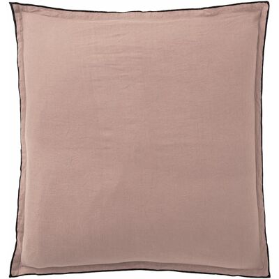 PILLOWCASE 65X65CM 100% WASHED LINEN PINK NUDE