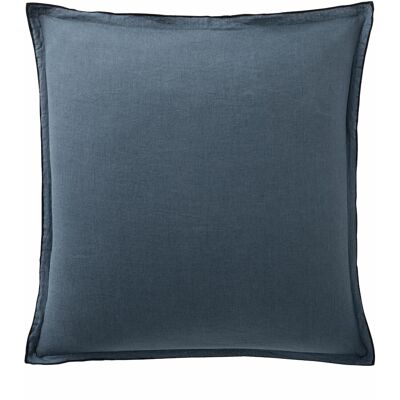 PILLOWCASE 65X65CM 100% WASHED LINEN EMERALD BLUE