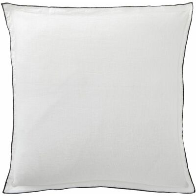 PILLOWCASE 80X80CM 100% WASHED LINEN PERFECT WHITE