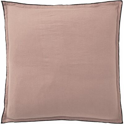 PILLOWCASE 80X80CM 100% WASHED LINEN PINK NUDE