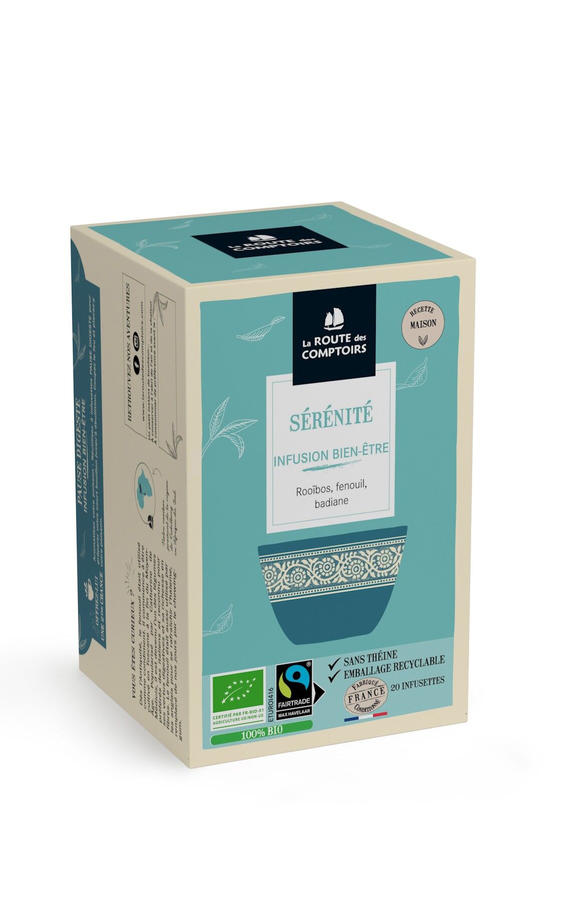SERENITY rooibos - Finocchio, anice stellato - Infusette fresche x 20