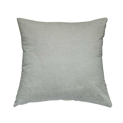 Velvet Fabric Opulence Soft Textured Silver Plain Cushions Piped Finish Handmade To Order