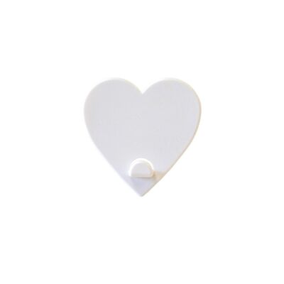 Magnetic Hook, White Heart, Original Key Holder