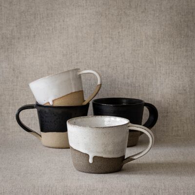 Mug S - Tasse à café - Blanc / gris