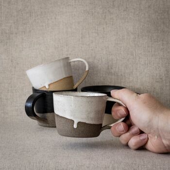Mug S - Tasse à café - Blanc / beige 2