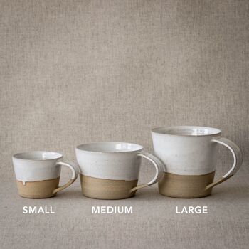 Mug S - Tasse à café - Blanc / beige 3