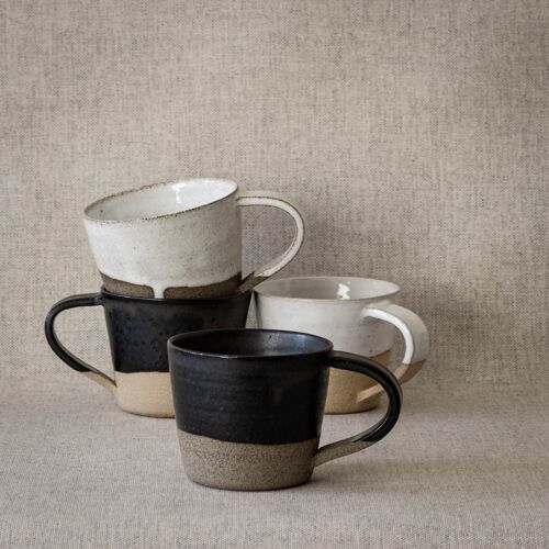 Mugg S - Kaffekopp - Svart / grå