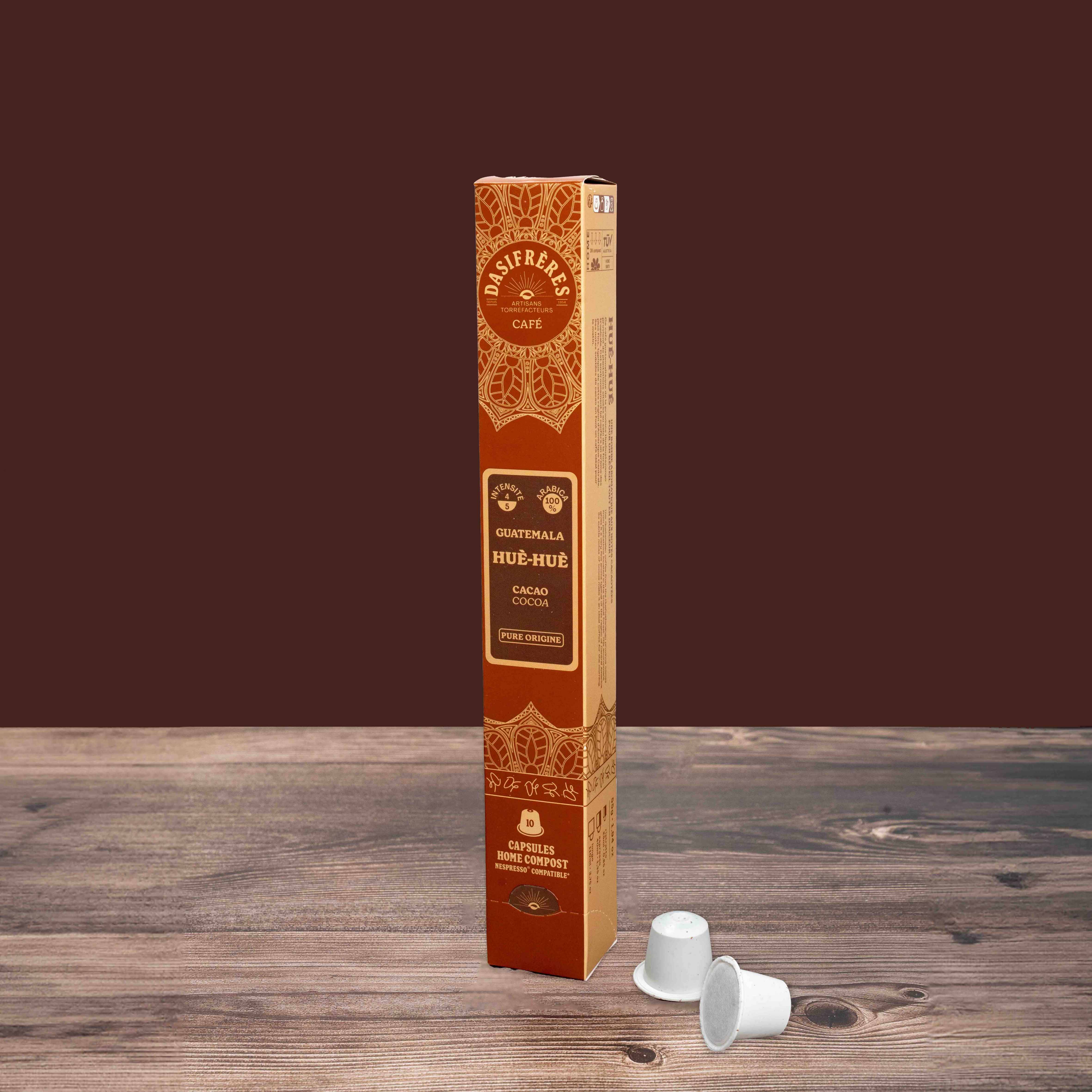 Hue-hue Coffee - Guatemala, x10 Capsules Home Compost