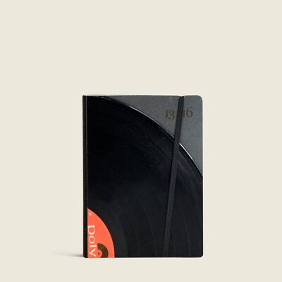 Vinyl-Notizbuch im Taschenformat