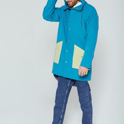 BLUE POCKET COMBO RAINCOAT Men