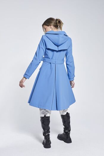 IMPERMÉABLE FLARE BLEU OCÉAN - matières recyclées 4