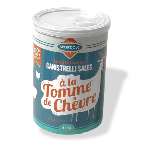 Boite Aperi'Dolci Canistrelli Salé Tome De Chèvre - 130 grs