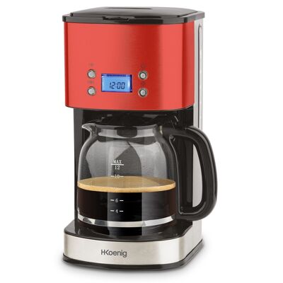 Red Programmable Coffee Maker (inklusive Ökosteuer in Höhe von 0,2)
