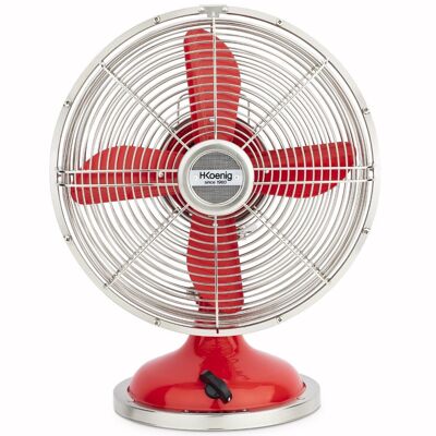 Red Metal Design Fan (including Ecotax in the amount of 0.42)