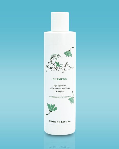 Shampoo Universale - Alga Spirulina ed Estratto di Thè Verde Bio