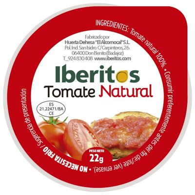 Tomate Natural - Bandeja de 18 unidades x 23 gr