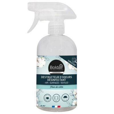 Destructeur d'odeurs désinfectant fleur de coton 500ML Boldair