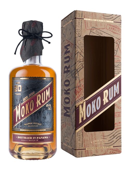 Moko Rum distilled in Panama – 20 years of age