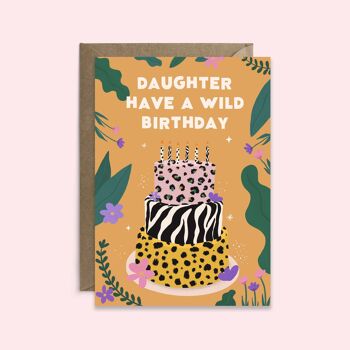 Carte d'anniversaire sauvage fille | Carte d'anniversaire de fille 1