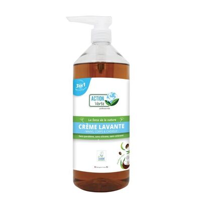 Action verte gel lavant mains, corps, cheveux coco Ecolabel   -Small