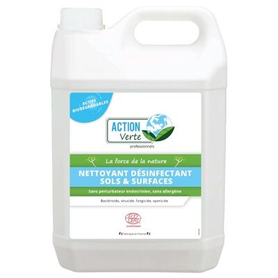Action verte nettoyant désinfectant surfaces Ecocert   -Medium
