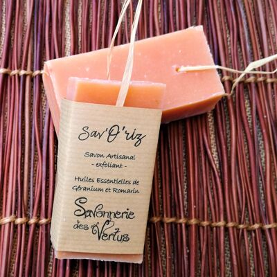 Face and Body Exfoliating Soap Sav'O'riz 100g - Savonnerie des Vertus