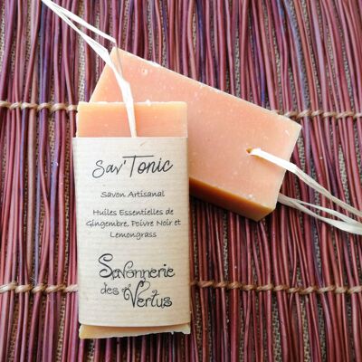 Face and Body Soap Sav'Tonic 100g - Savonnerie des Vertus