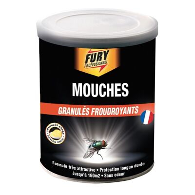 Fury mouches granulés foudroyants présentoir