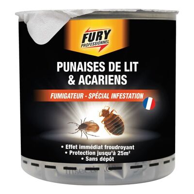 Fury fumigateur spécial punaises de lit et acariens 25m2