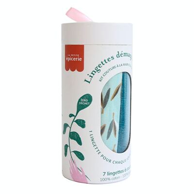 Sewing kit - 7 make-up remover wipes to sew - Nature
